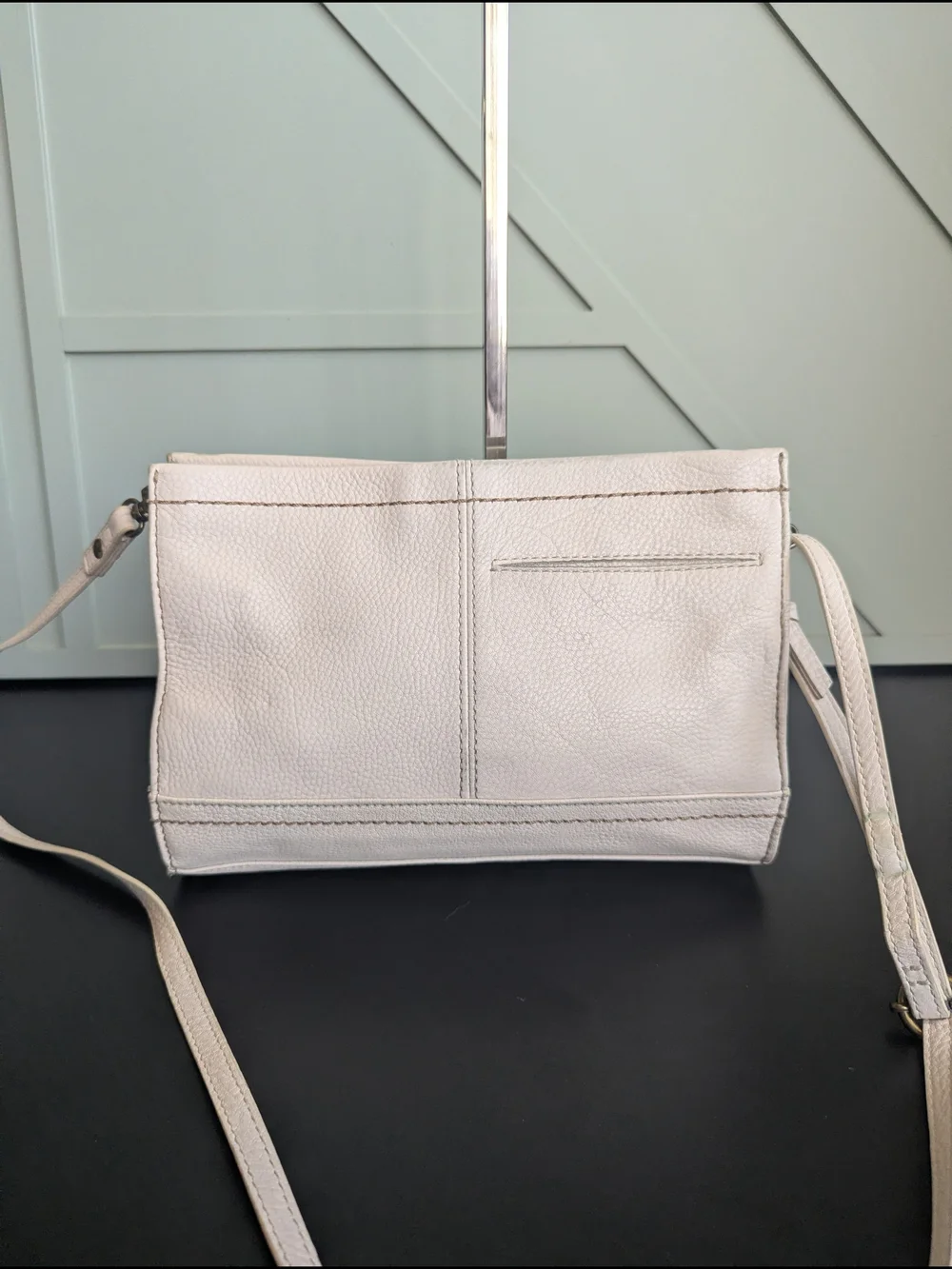 The Sak Cream Leather Crossbody Bag